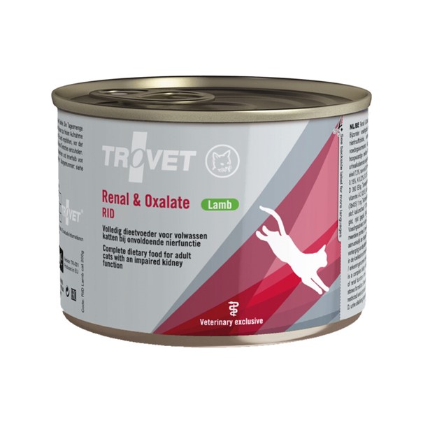 TROVET Renal & Oxalate RID (Lamb) Cat - 6 x 200 g