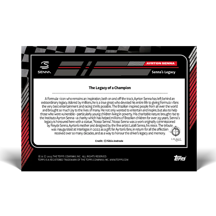 Topps UK - The Story of Senna - Card #51