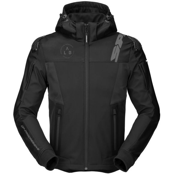 Motorcycle Jacket Spidi Hoodie Warrior Universal - BlackRef: SPI0646