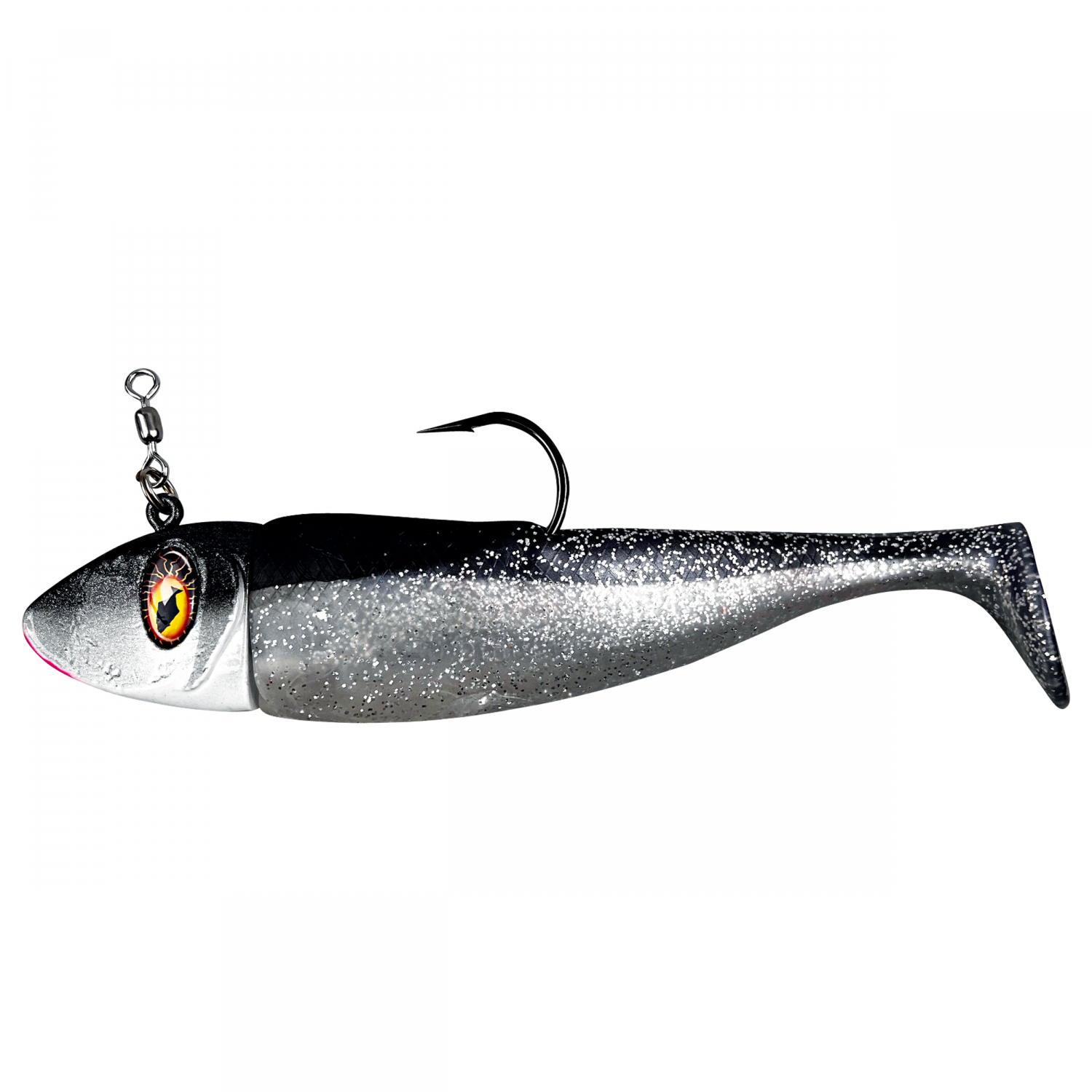 Eisele Softlure Deep Diver w. Switch Head (Black\/White)