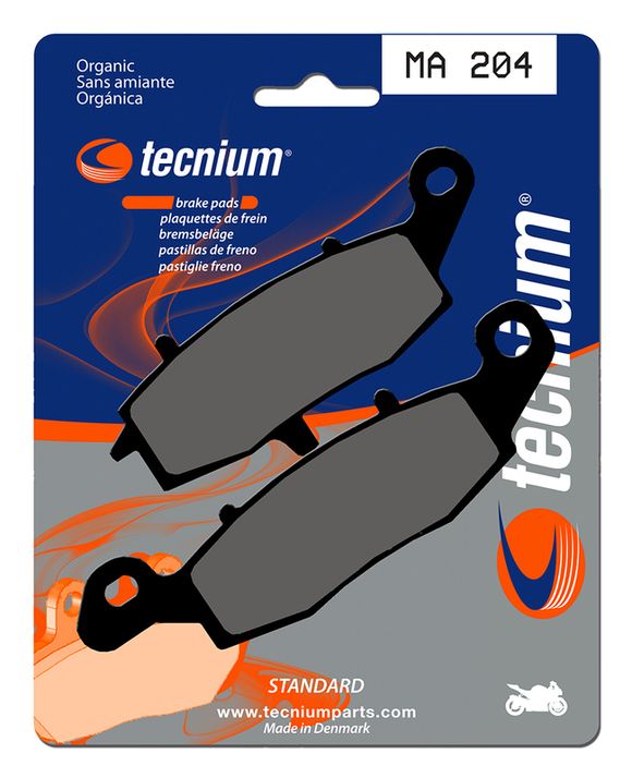 Tecnium Street Organic Brake Pads - MA204Ref: TE00588A / 1022419