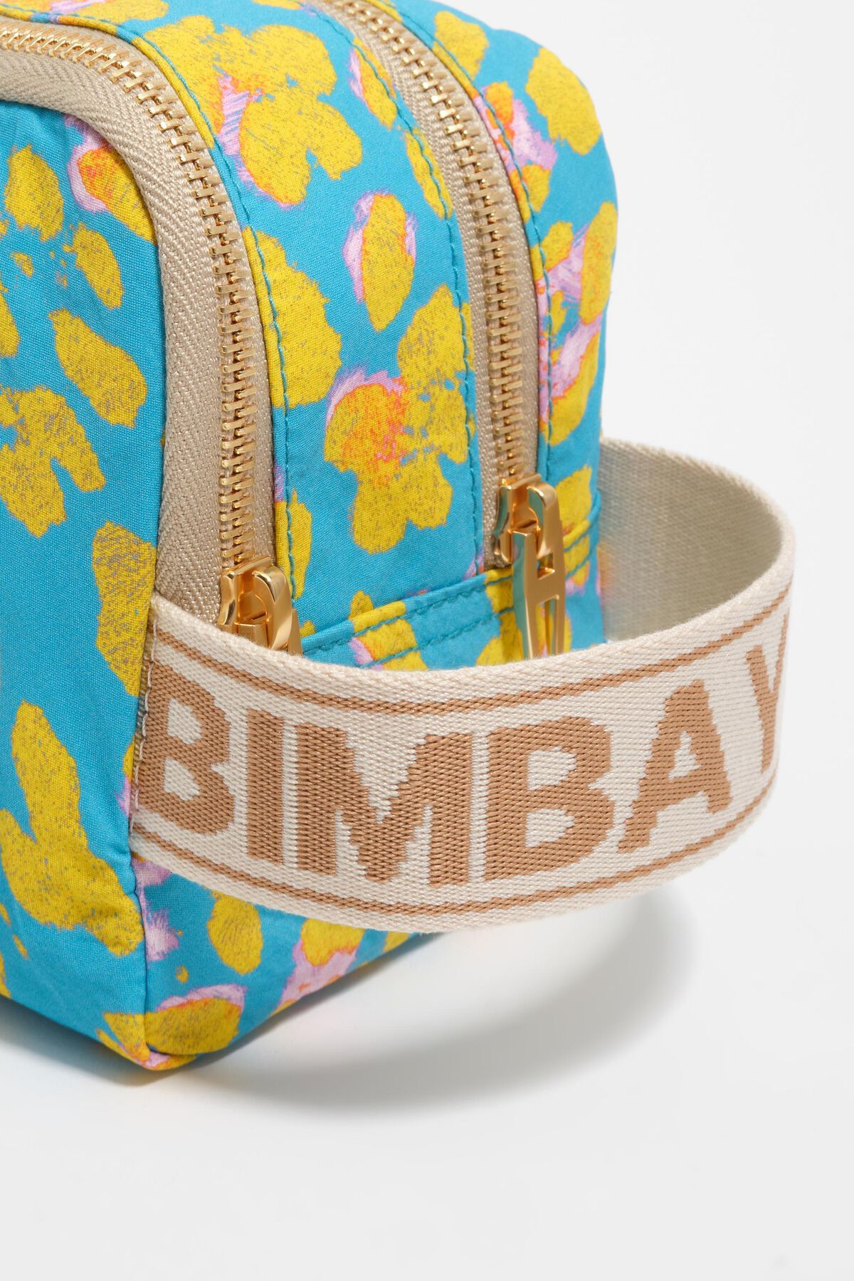 Blue Leopard nylon make-up case