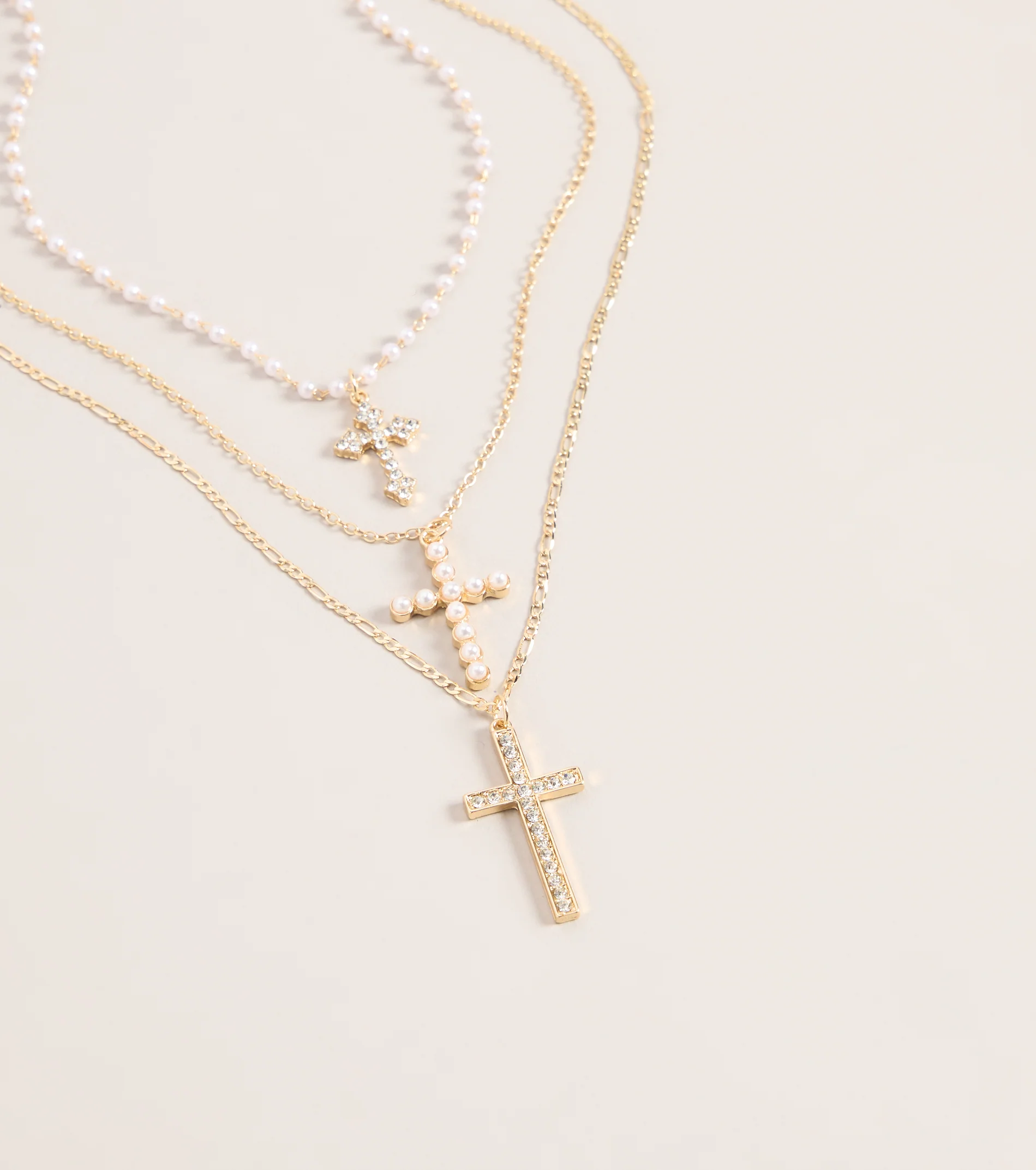 Faithfully Styled Cross Charm Necklace