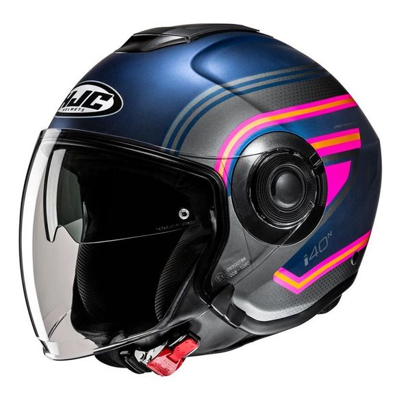 HJC I40N LINIA Jet Helmet - Pink / BlueRef: HJ1321