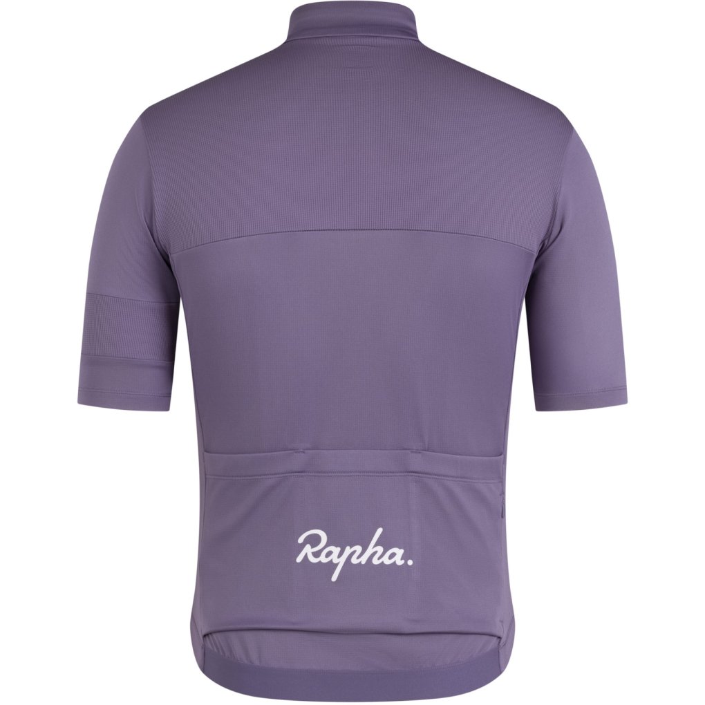 Rapha Brevet E. Short Sleeve Jersey Men - dusted lilac/black reflective