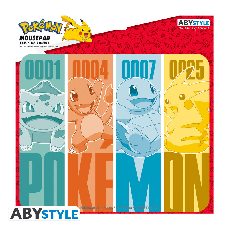POKEMON Flexible Mousepad Kanto Starters