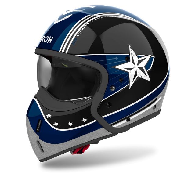 Casque modulable Airoh J110 - COMMAND - BleuRef : AR1406-C59588