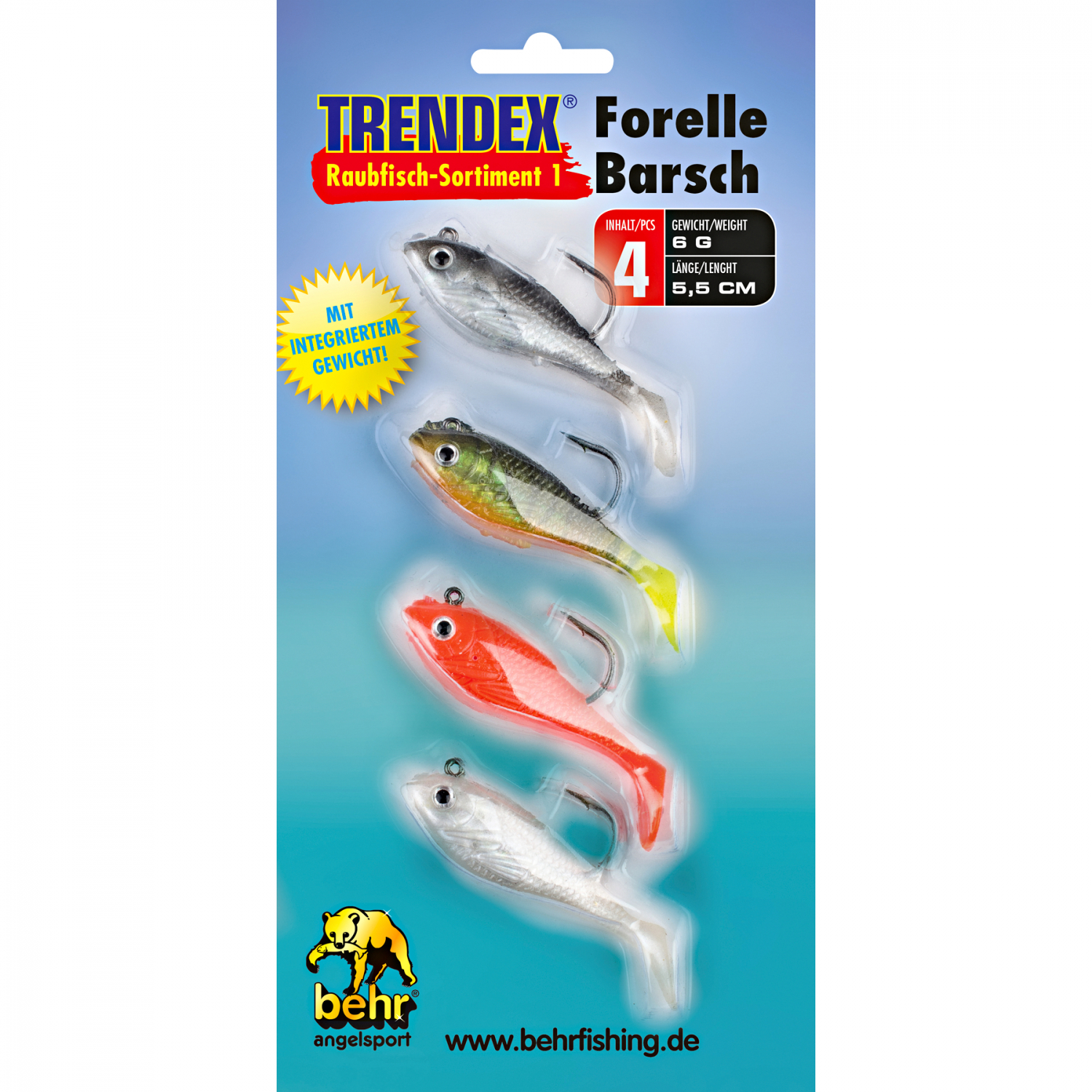 Trendex Softbait Predator Lures Assortment 1 (Trout\/Perch)