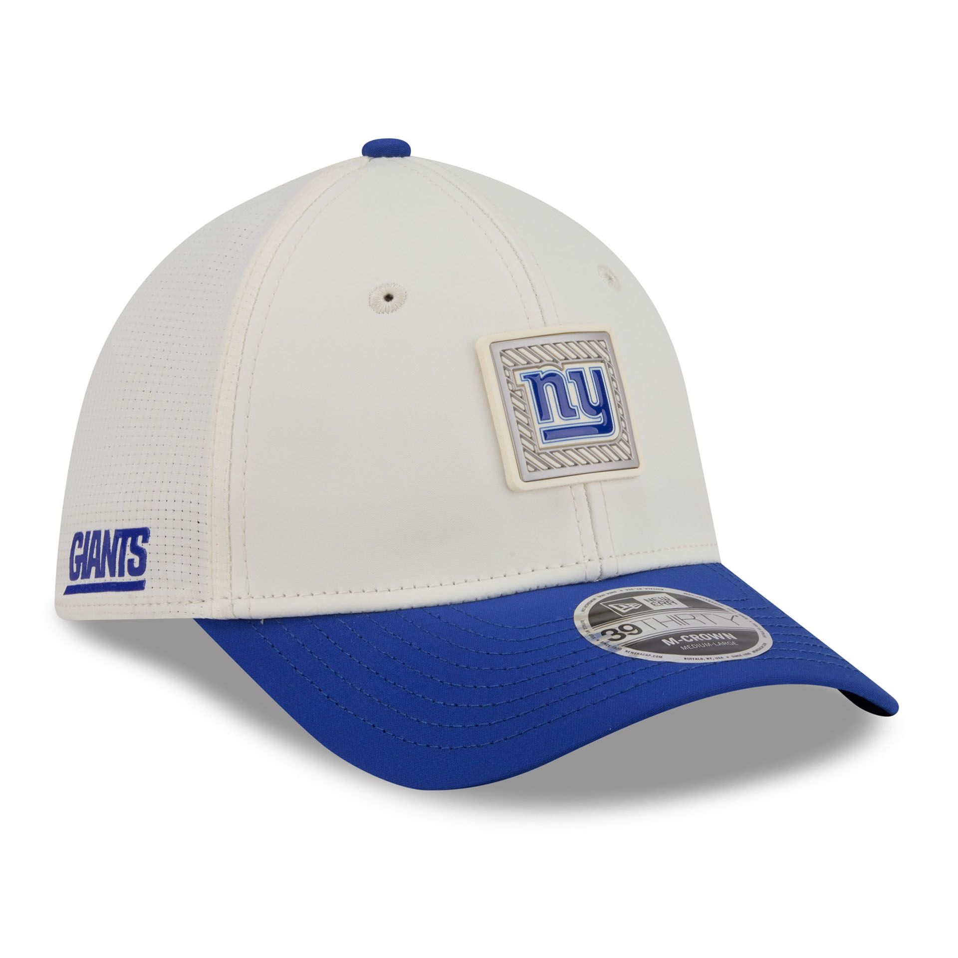 New York Giants 2026 NFL Training Camp 39THIRTY Flex Cap Cream/Blue