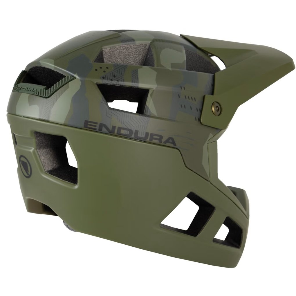 Endura SingleTrack Full Face Helmet Kids/Youth - olive green