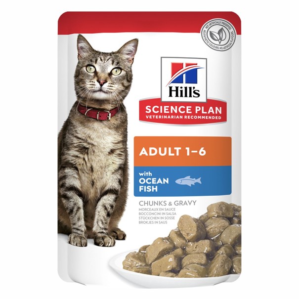 Hill's Science Plan Feline Adult - Ocean Fish - 12 x 85g Pouches