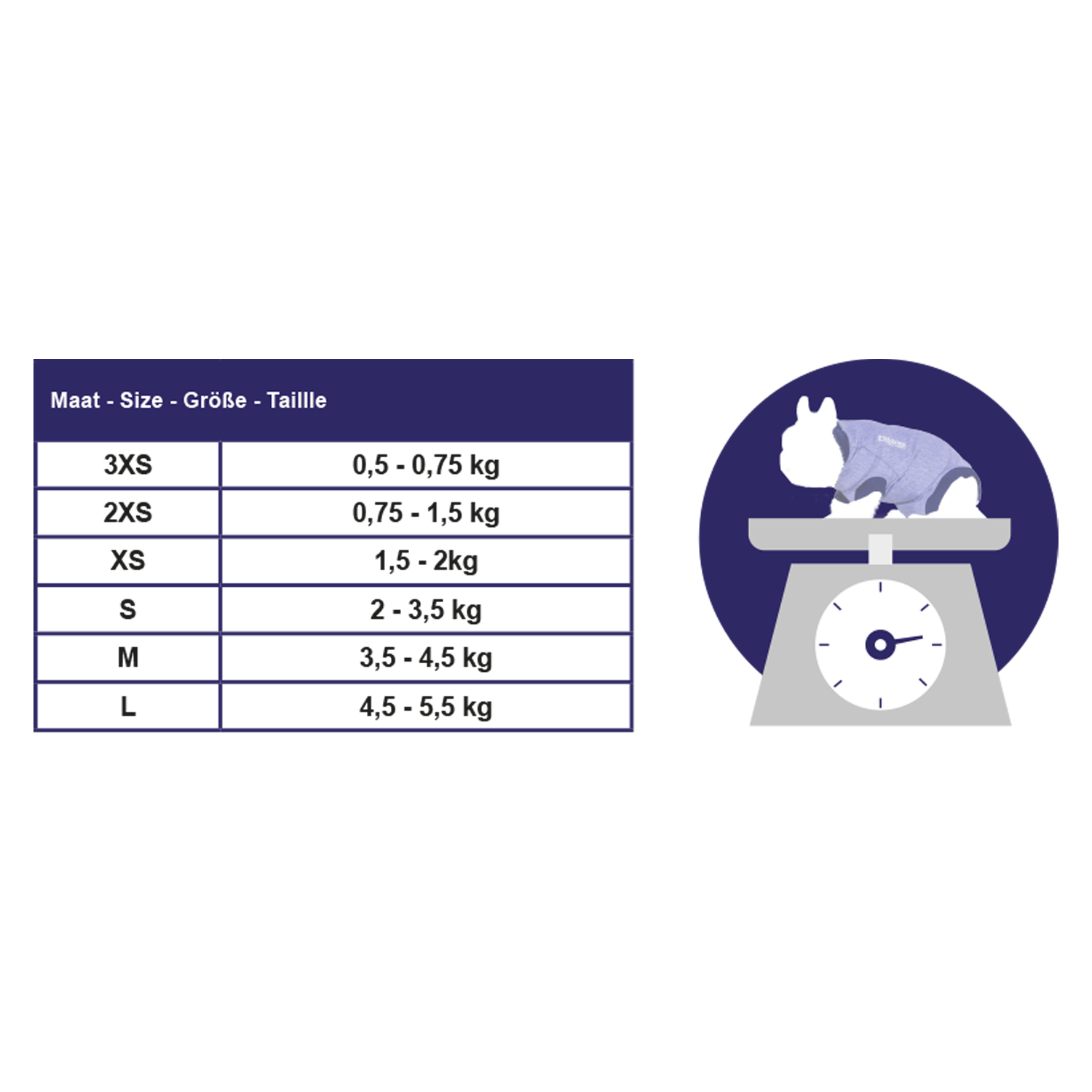 Jacketz Medical Body Suit for Rabbits - 3XS