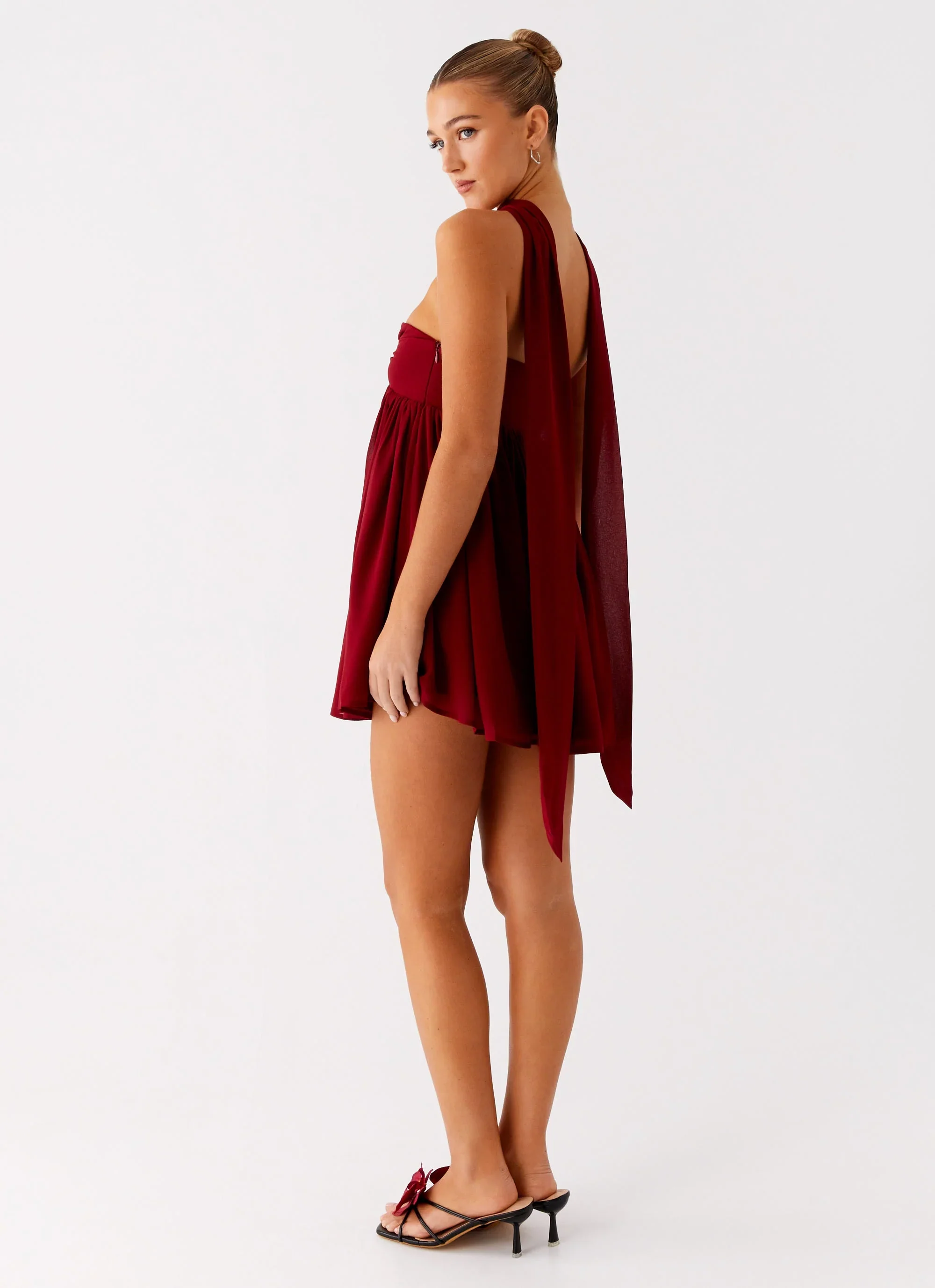 Saturn Mini Dress - Maroon