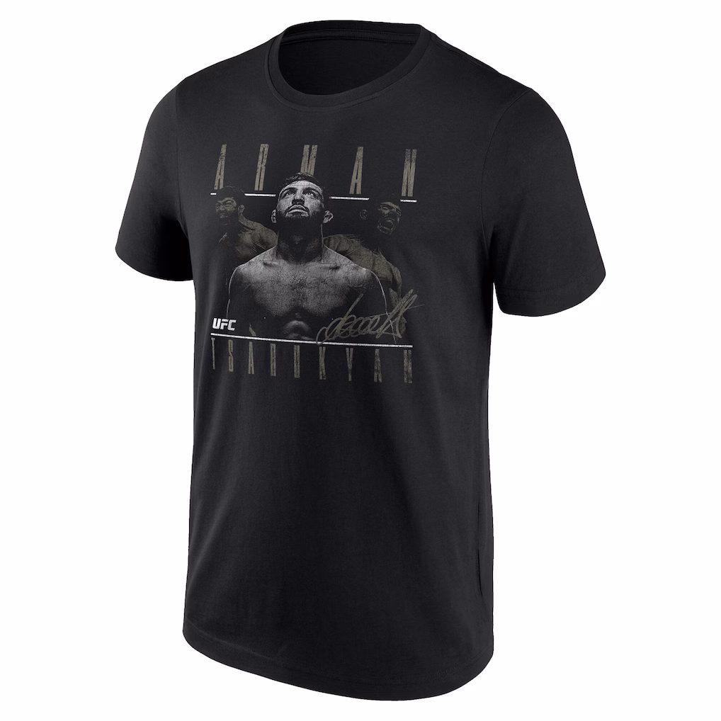 UFC Arman Tsarukyan Look Up T-Shirt - Black - Mens