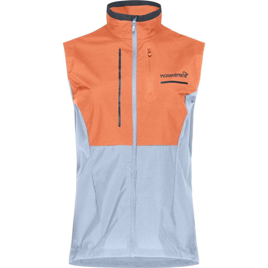 Norrona senja aero90 Vest Women - Flamingo/Blue Fog
