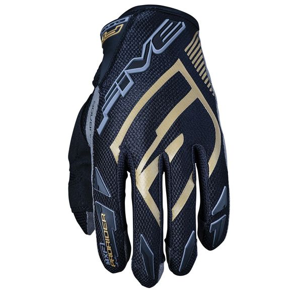 Five MXF PRORIDER S cross gloves - BLACK GOLD 2023 - BlackRef: FV0259