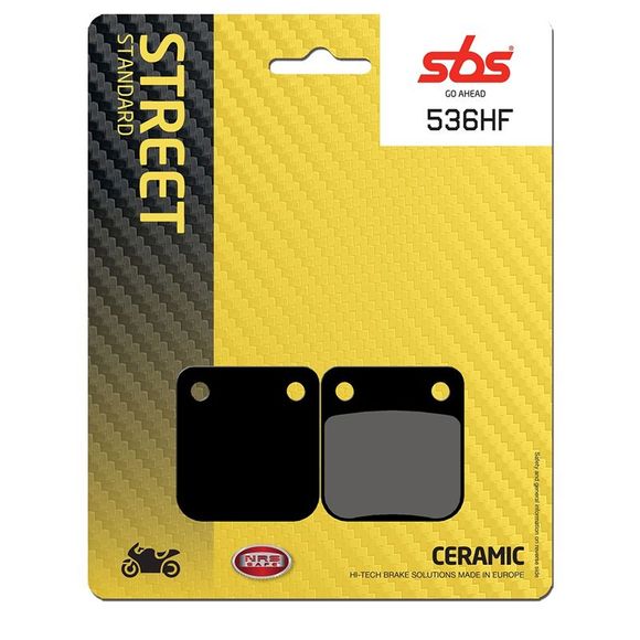SBS 536HF Organic Front/Rear Brake Pads (RS Special depending on model)Ref: 536HF / 536000