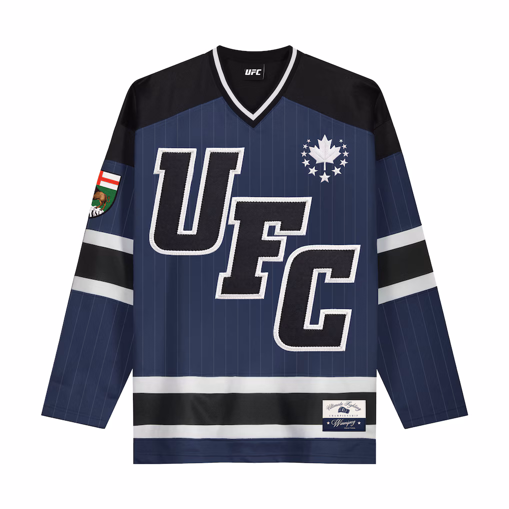 Men's Black/Blue  UFC Fight Night Winnipeg Hockey Jersey