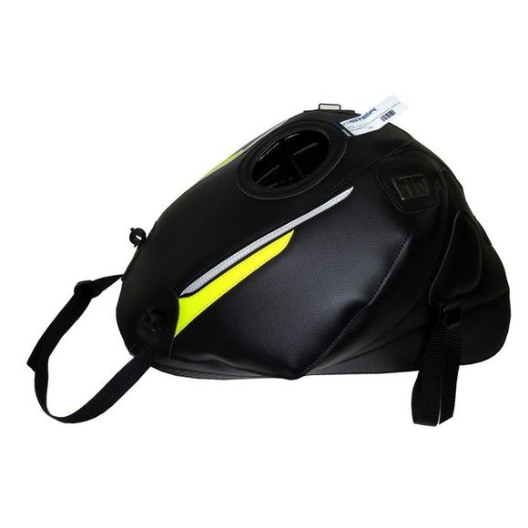 Bagster tank pad MATTE BLACK GRAINED/SILVER DECO/FLUO YELLOWRef: 1655L