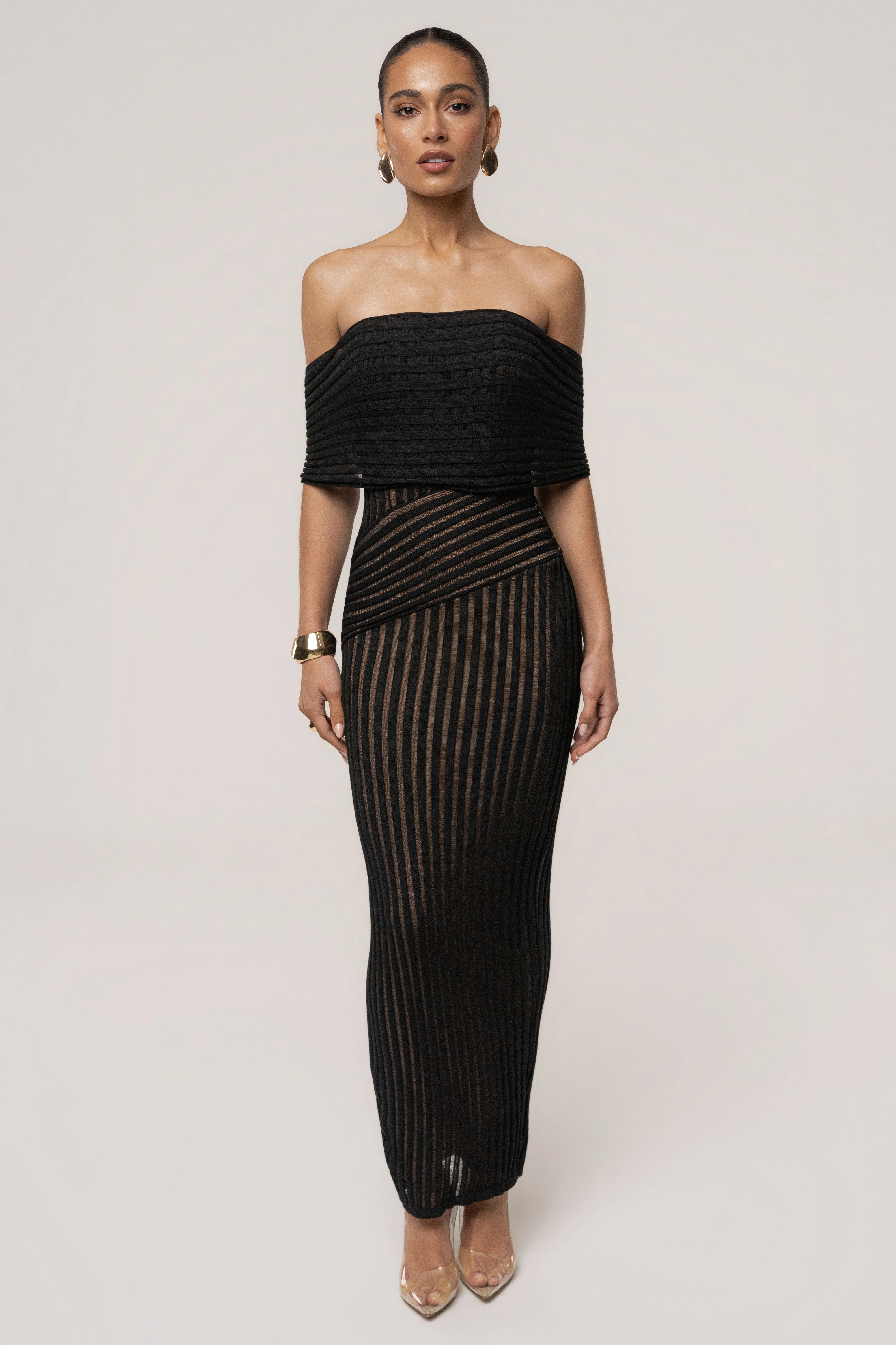 Black Midnight Siren Maxi Dress