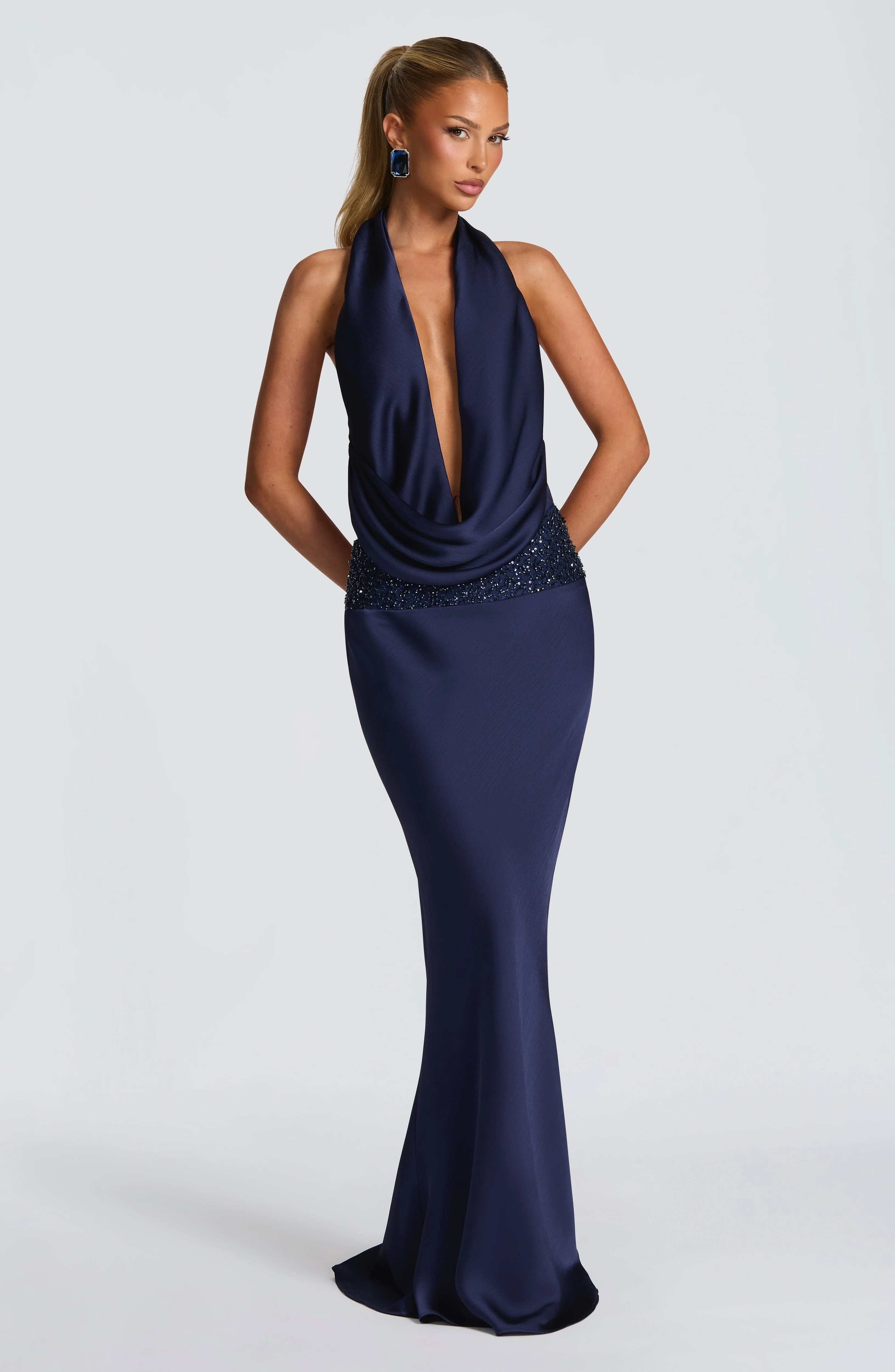Ira Maxi Skirt - Navy