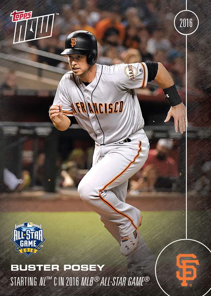 Buster Posey - 7/6/16 TOPPS NOW® Card 223 - Print Run: 402