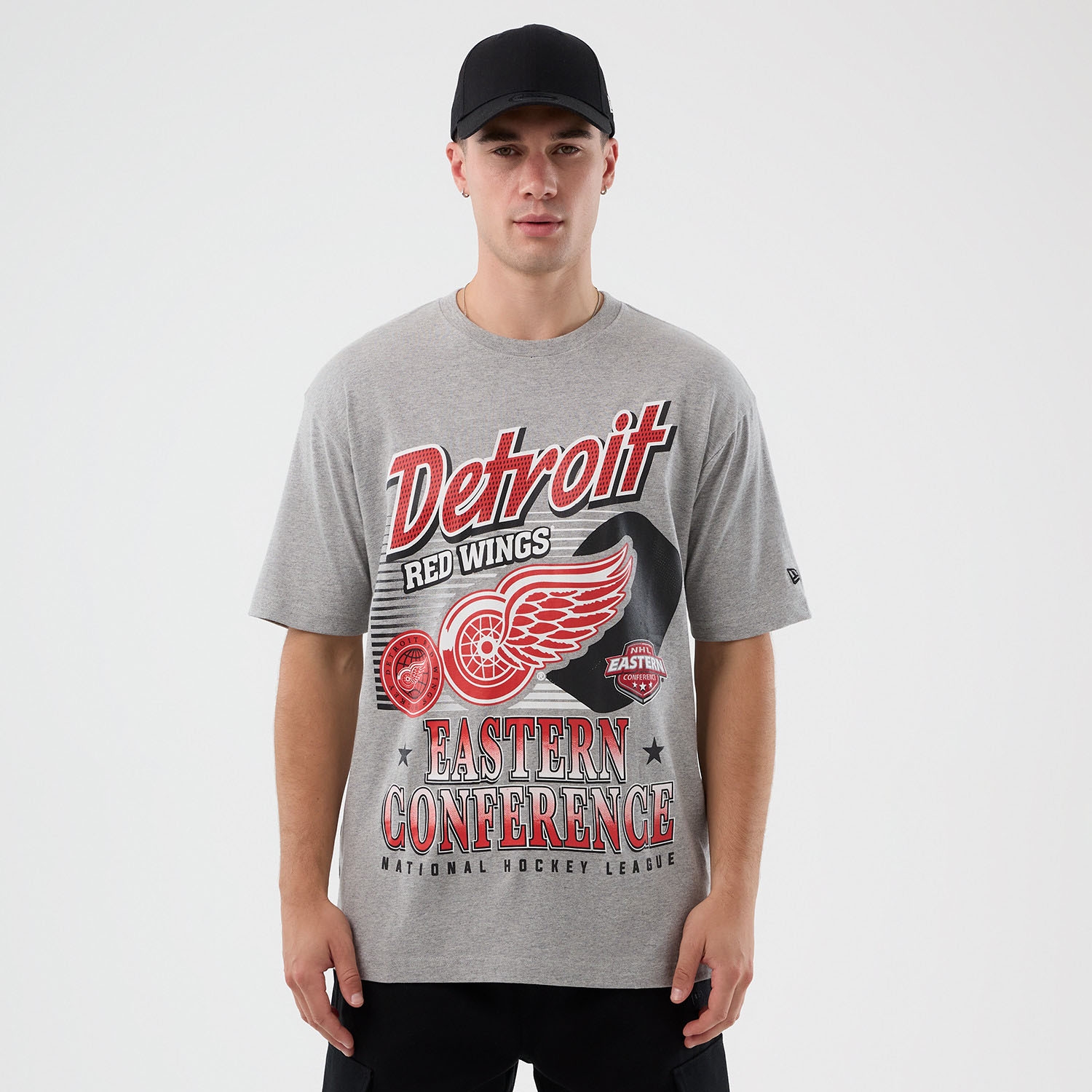 Detroit Red Wings Sport Classics Oversized NHL T-Shirt Gray