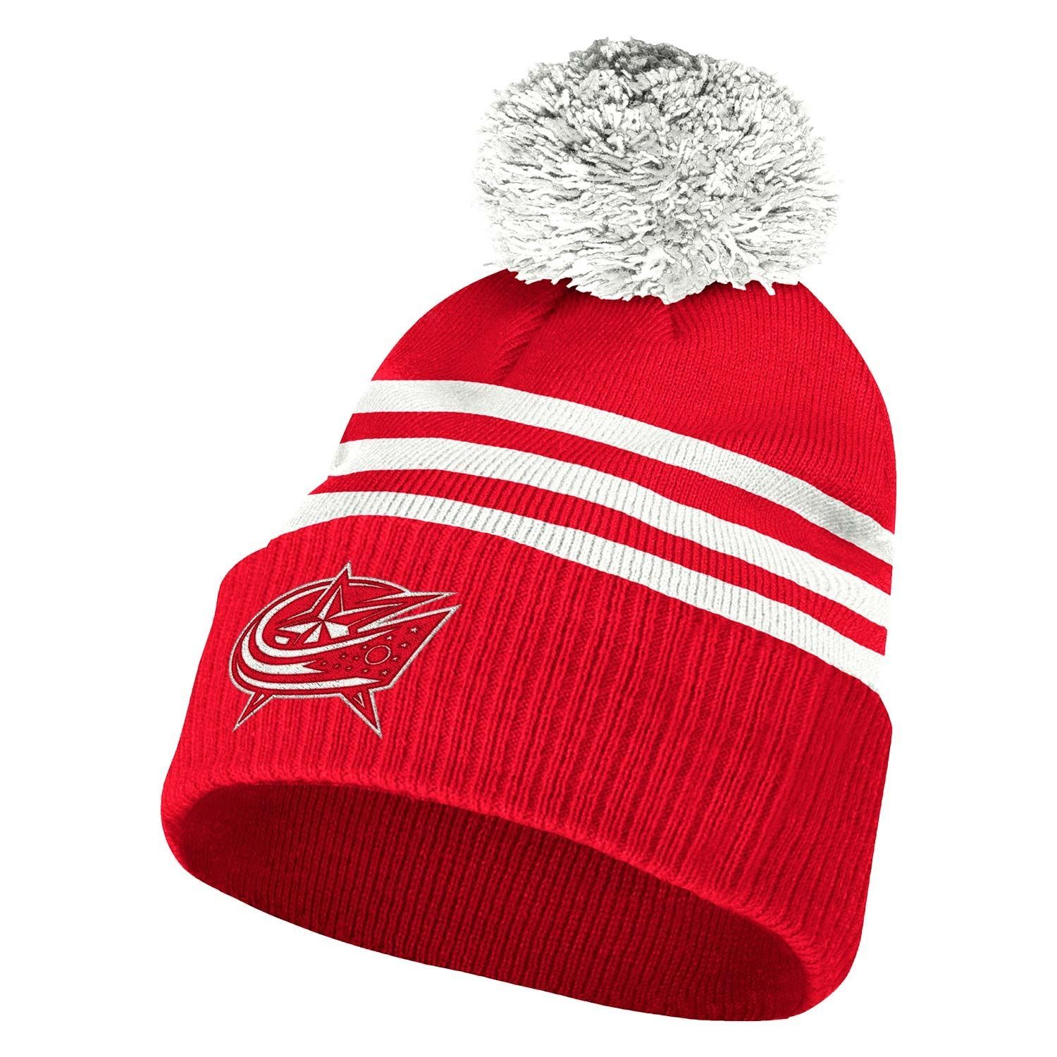Columbus Blue Jackets 2020/21 NHL adidas 3-Stripe Knit Hat