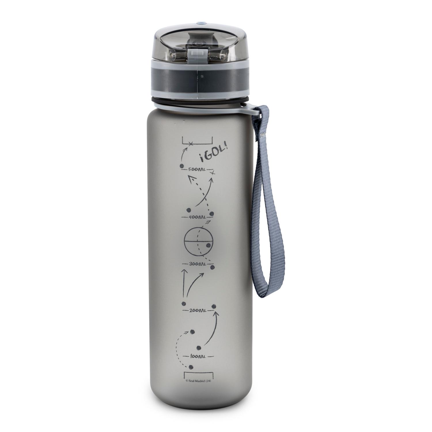 650ml Sports Bottle Grey Real Madrid