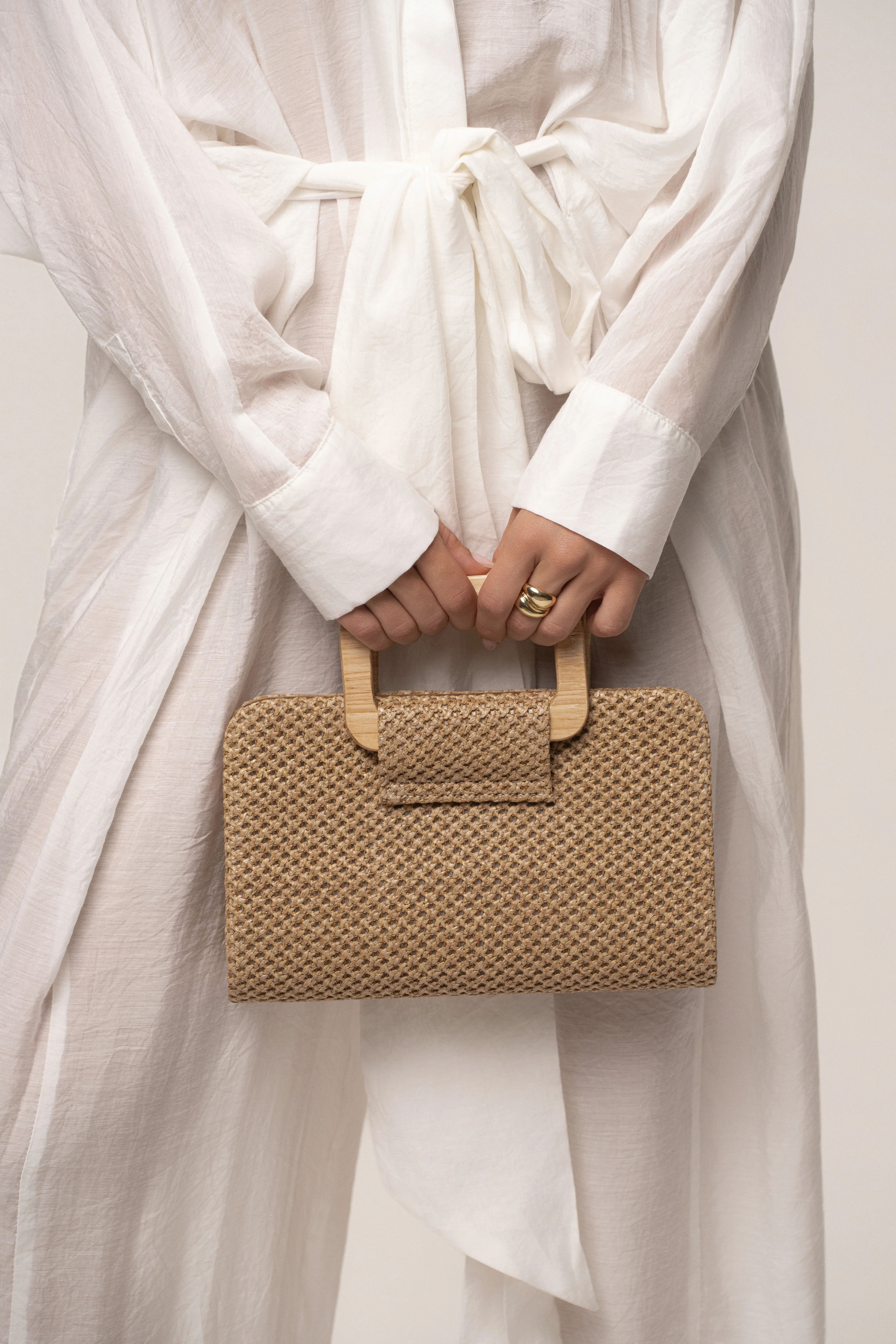 Brown Driftwood Clutch Bag