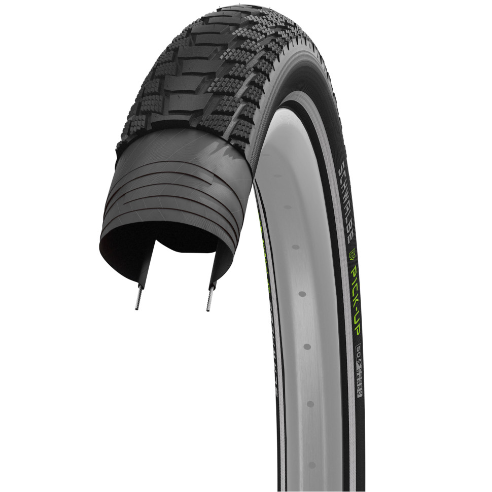 Schwalbe Pick-Up Wire Bead Tire - Addix E | Super Defense | E-50 - 18x2.15