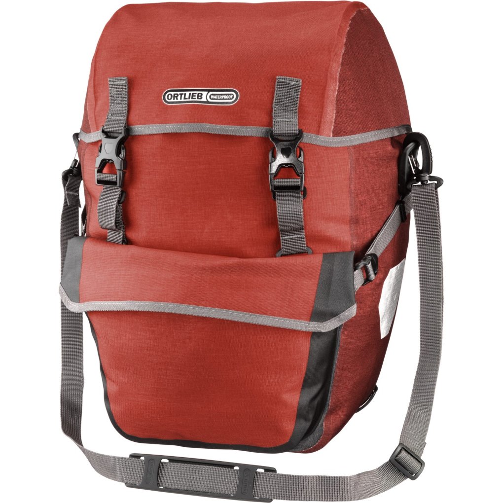 ORTLIEB Bike-Packer Plus - QL2.1 Bike Pannier (pair) - 2x21L - salsa-dark chili
