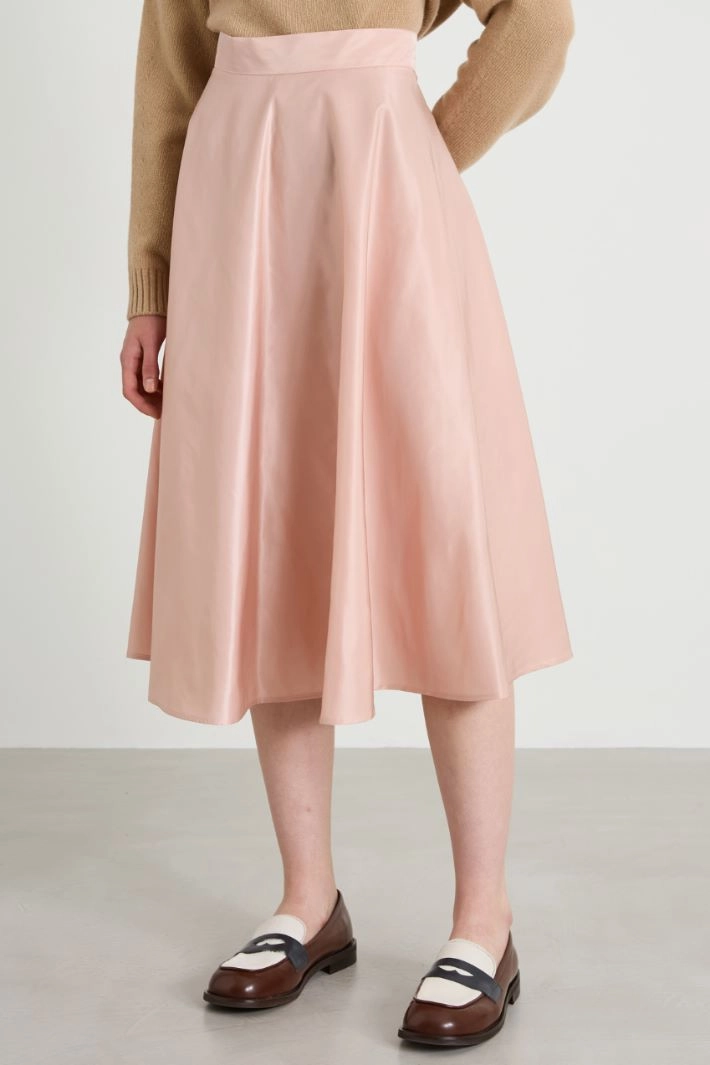 Skirt in technical fabric - LIGHT PINK