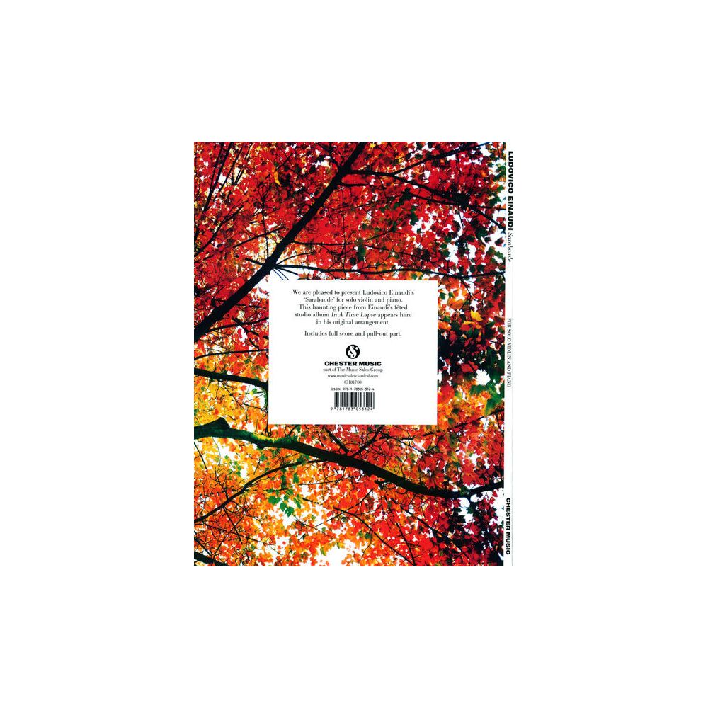 Chester Music Einaudi Sarabande Violin – Thomann Ireland