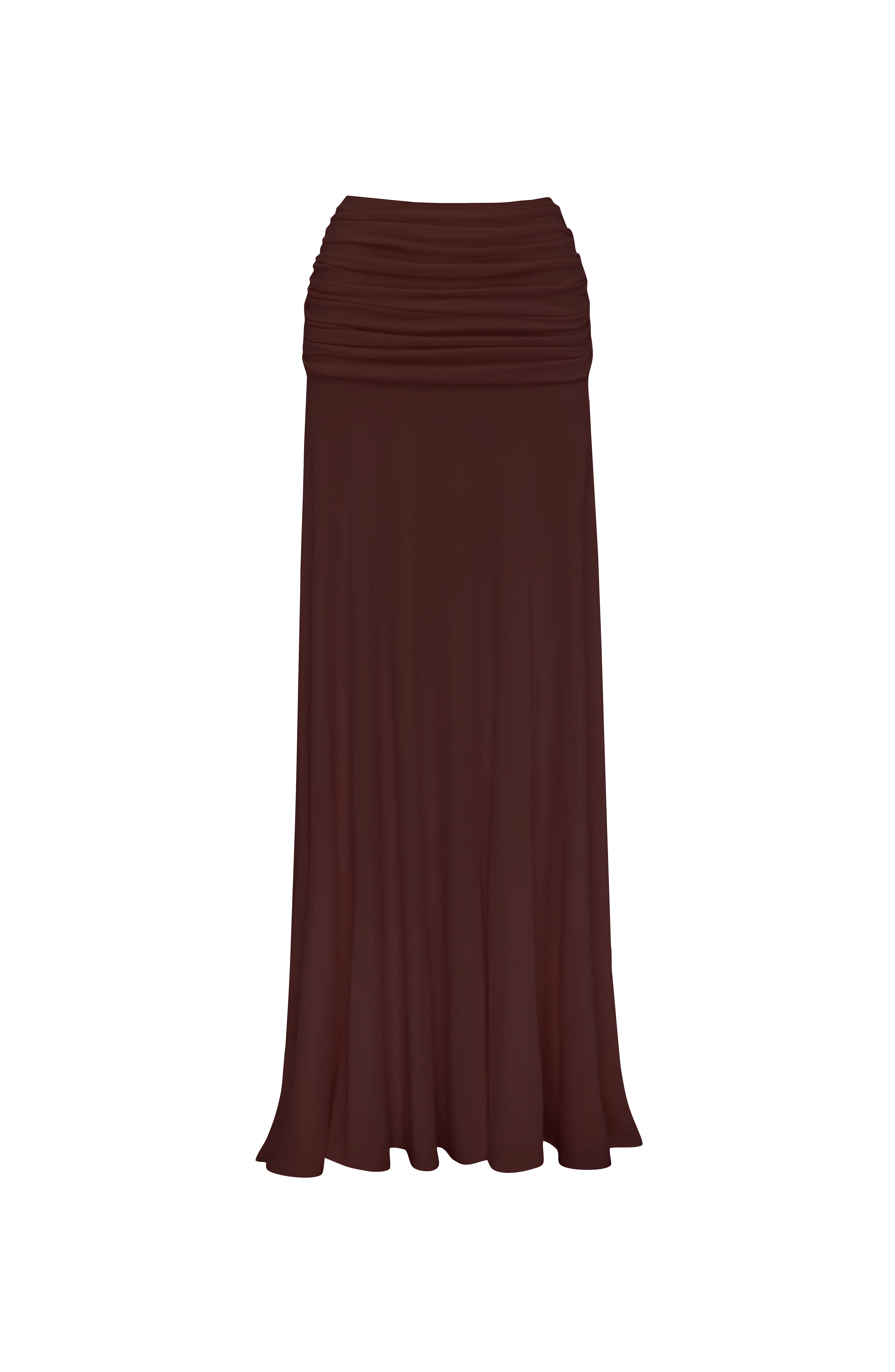 Paige Maxi Skirt - Plum Brown