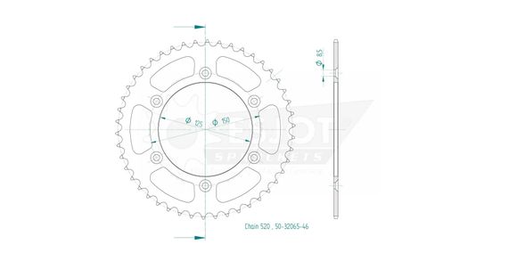 Couronne Esjot 46 dentsRef : ESJO00038A / 12113031