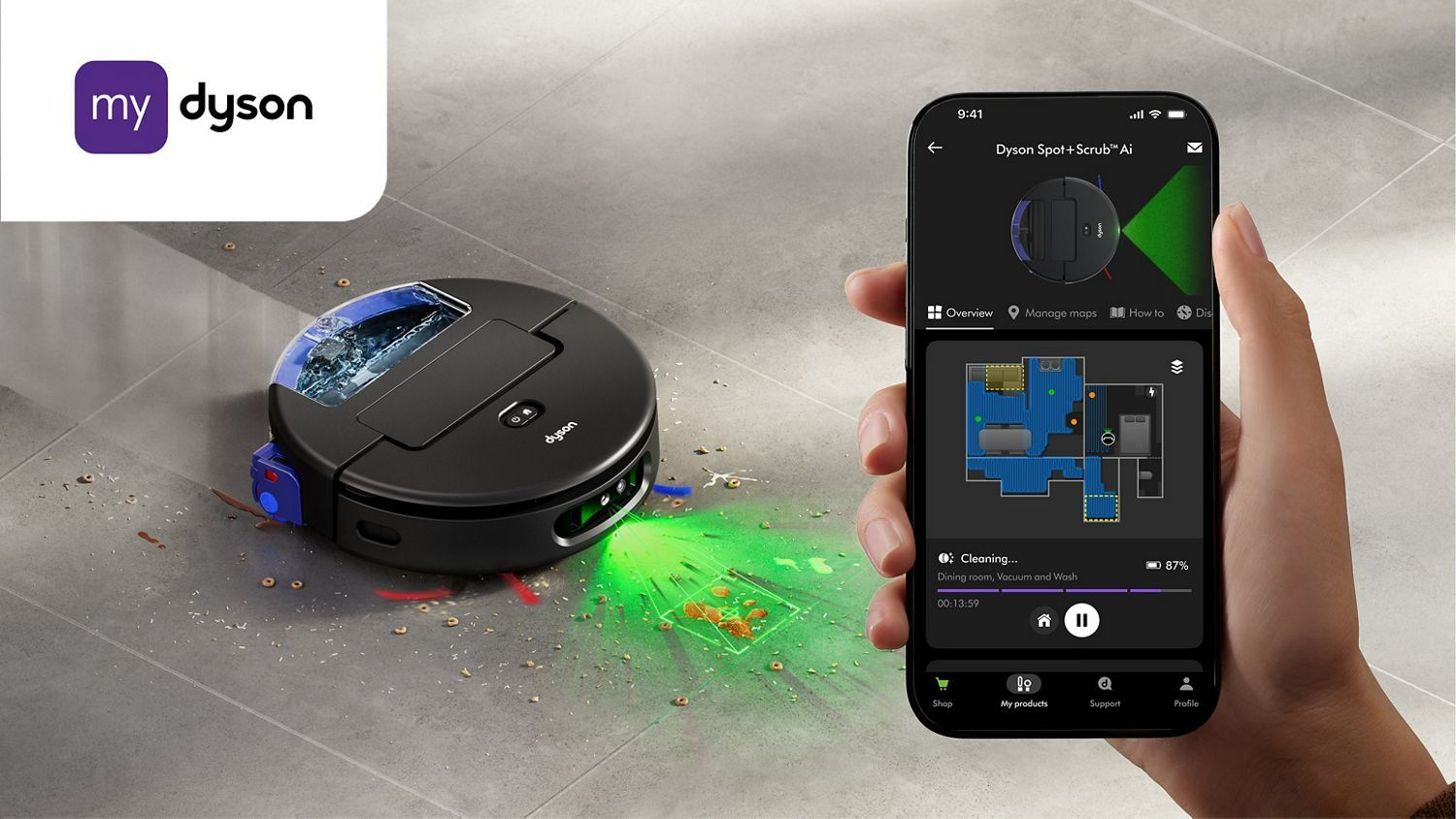 Dyson Spot+Scrub Ai robot vacuum cleaner