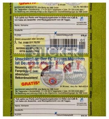 Panini Fussball 2006-2007 Packet - Unopened With Stickers