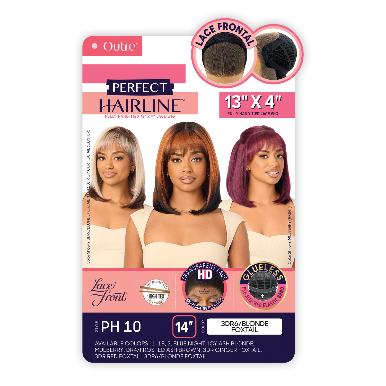 Outre HD Lace Frontal Wig Perfect Hairline Glueless Fully Hand-Tied 13X4 Lace Wig PH 10