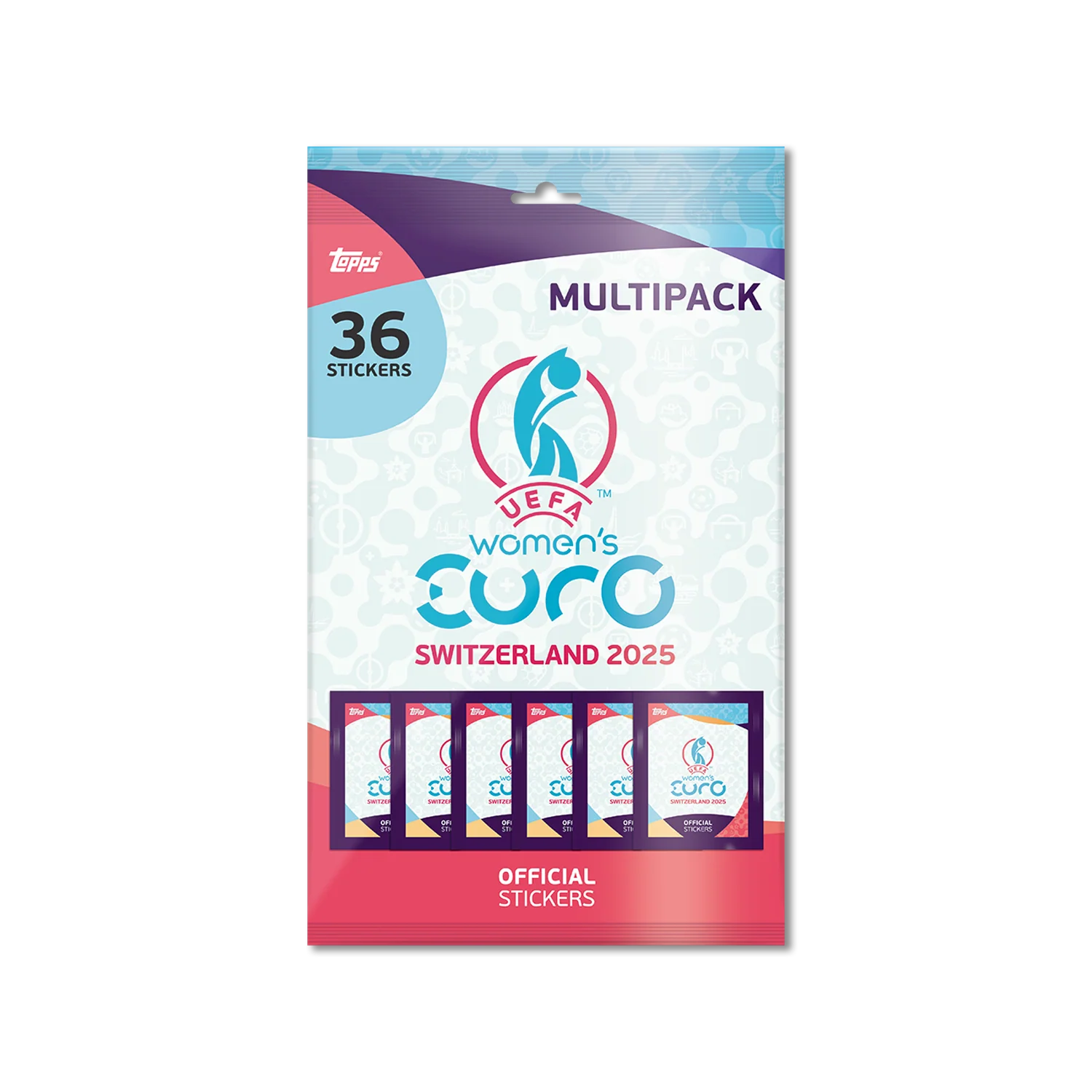 Topps Official Women's Euros 2025 Sticker Collection - Multipack