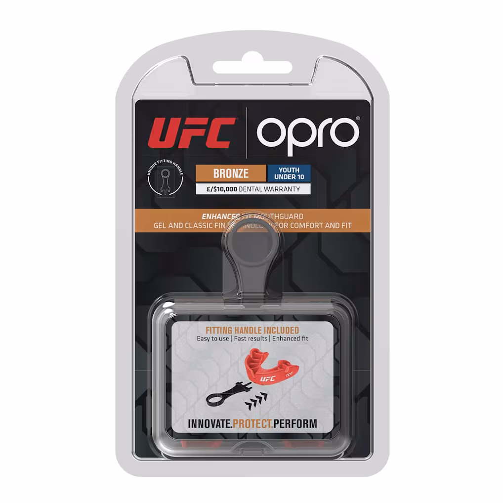 Youth Opro Red UFC Self-Fit Junior Bronze Level Mouthguard