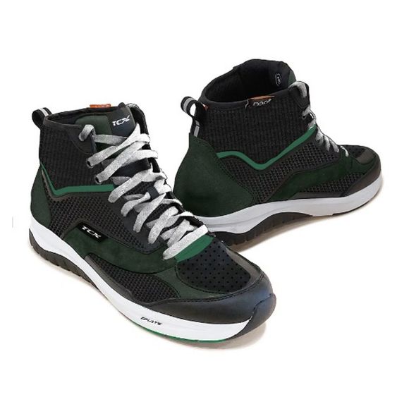 TCX Boots NALBAK AIR Motorcycle Riding Shoes - Black / GreenRef: Ox0381-C2816