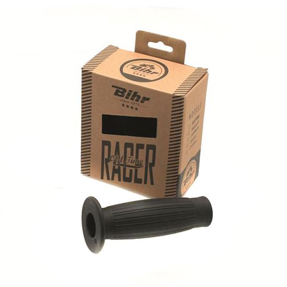 Bihr vintage Bullit custom black handlebar grips UniversalRef: BI0008 / 1060583