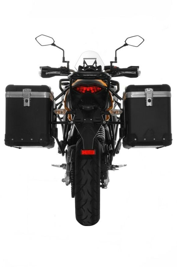 Touratech ZEGA Pro 45/45 suitcase - Black support included - Black anodizedRef: Trt01840A / 01-408-5772-0