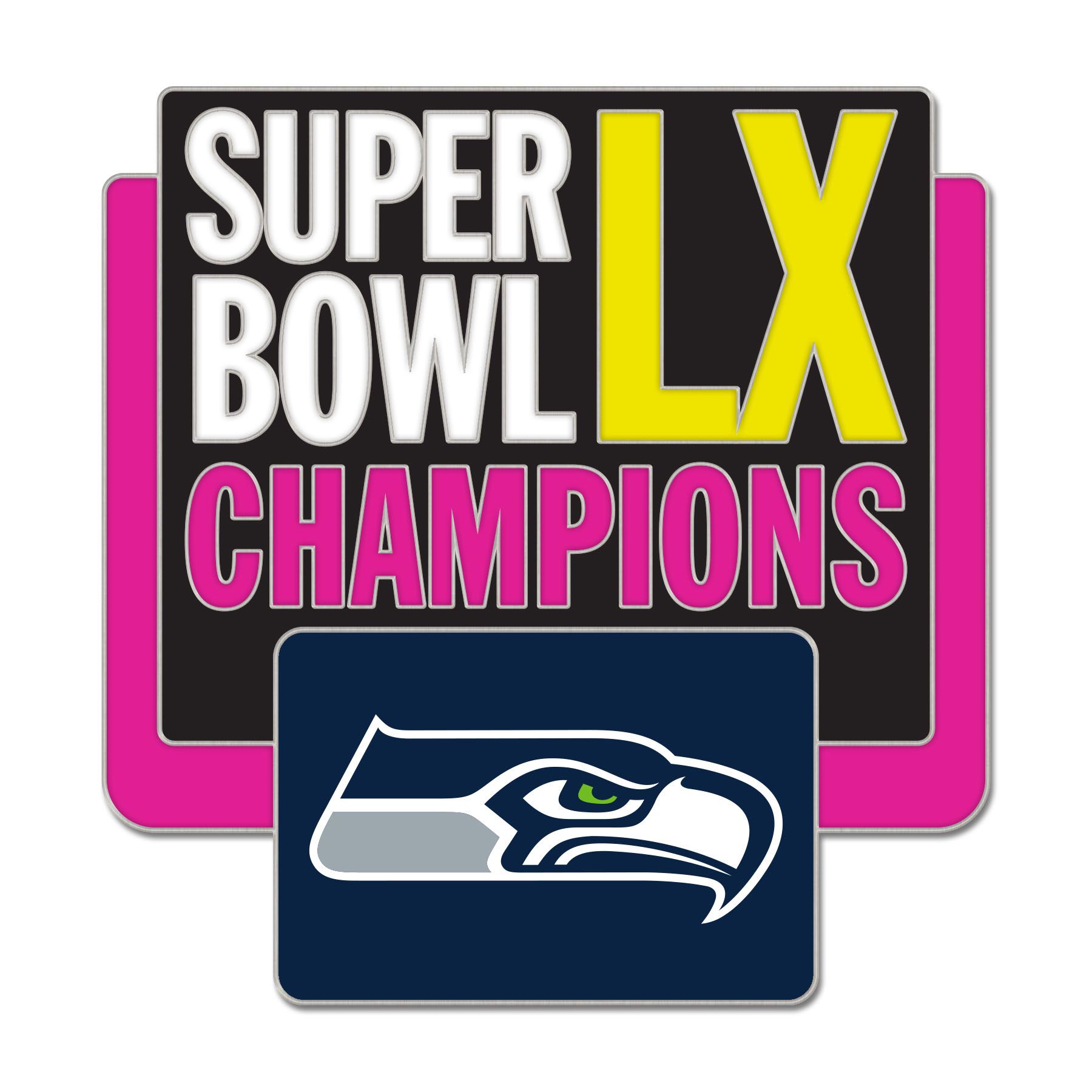 Seattle Seahawks Super Bowl LX Champions NFL Pin