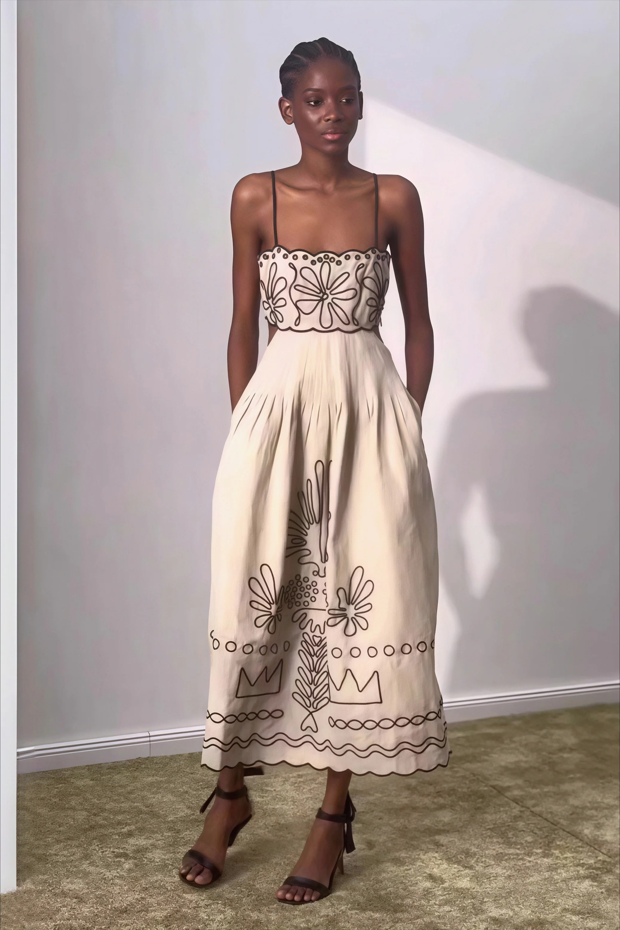Chic Boho Embroidered Maxi Dress