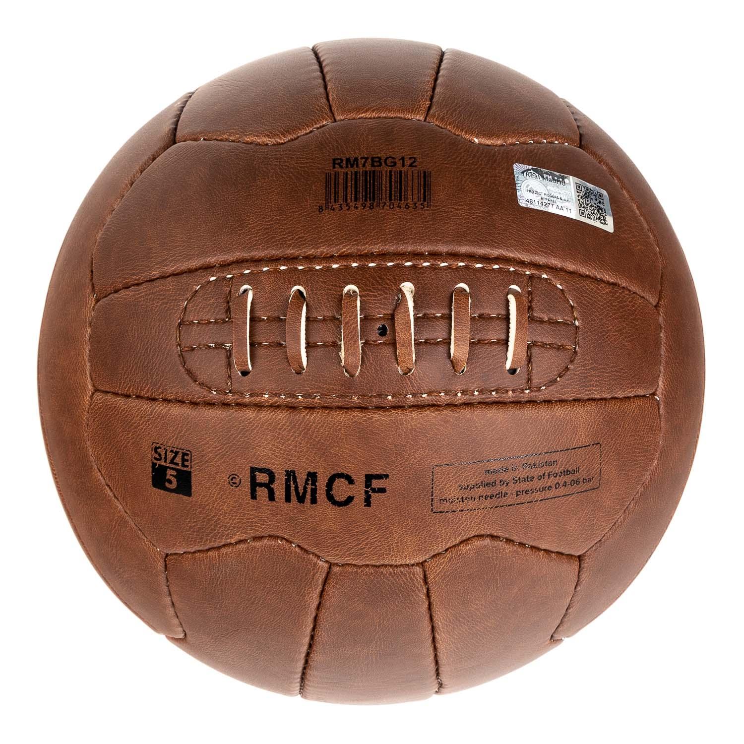 Real Madrid 1902 Historic Soccer ball -Brown
