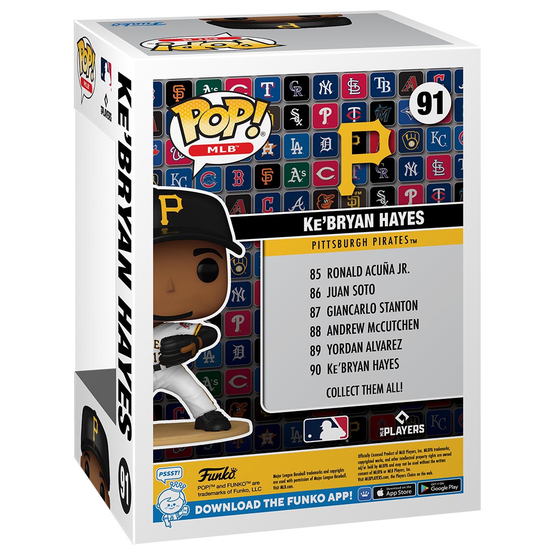 Funko POP! #91 Ke'Bryan Hayes Pittsburgh Pirates Vinyl MLB Figure