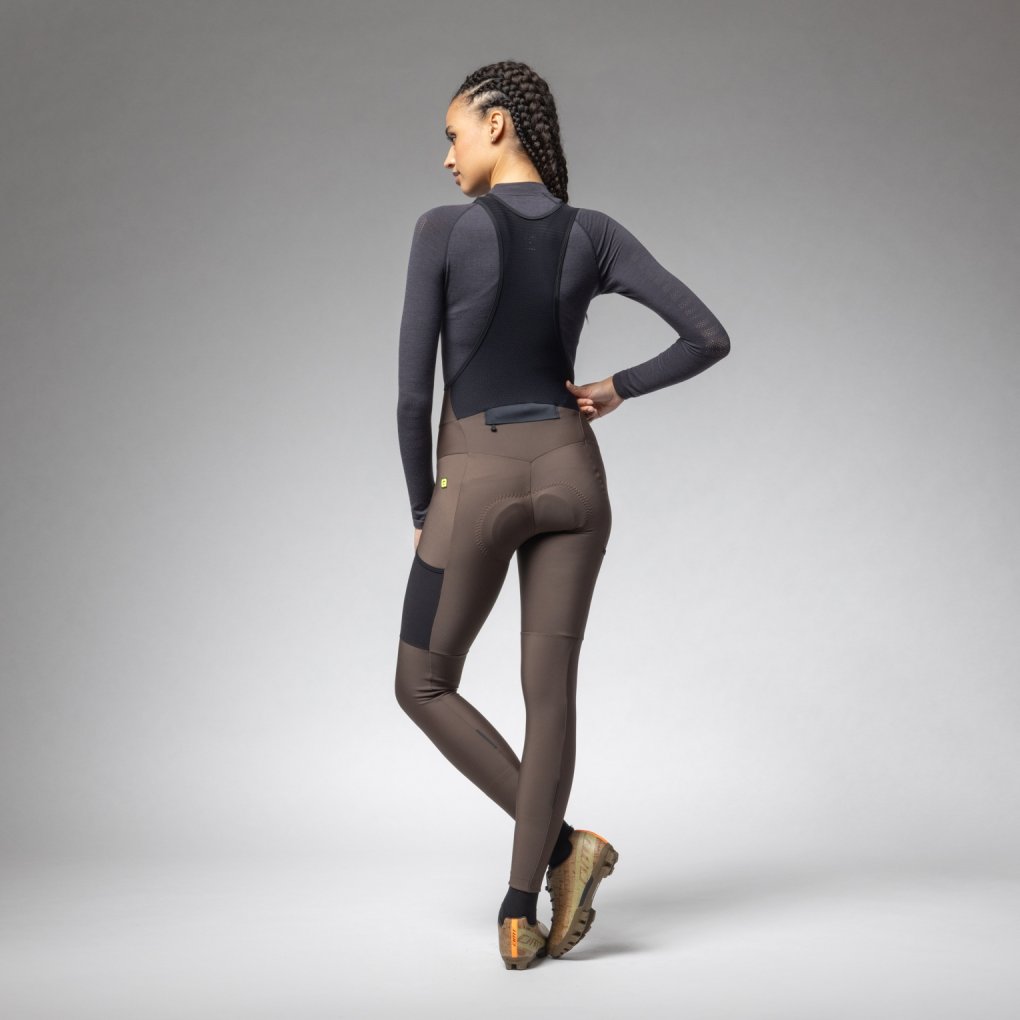 Alé OFF ROAD GRAVEL Stones Cargo 2.0 Bibtights Women - coffee