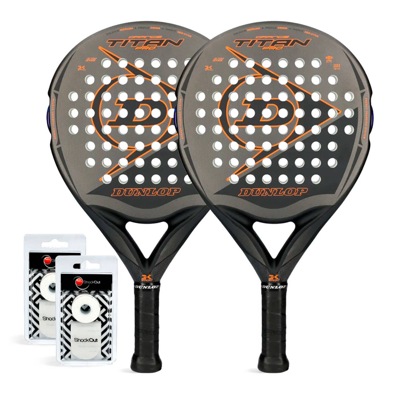 DUNLOP TITAN PRO ORANGE DUET PACK